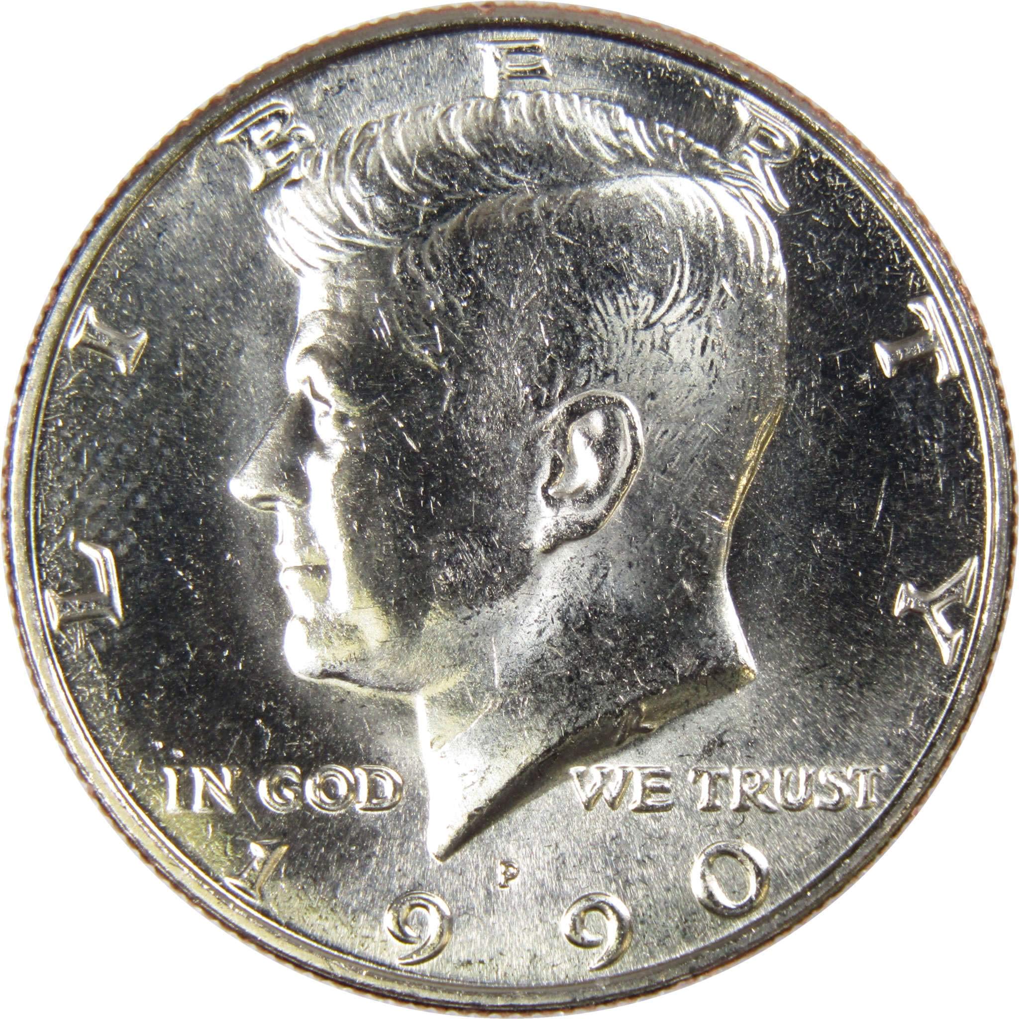 1990 P Kennedy Half Dollar BU Uncirculated Mint State 50c US Coin