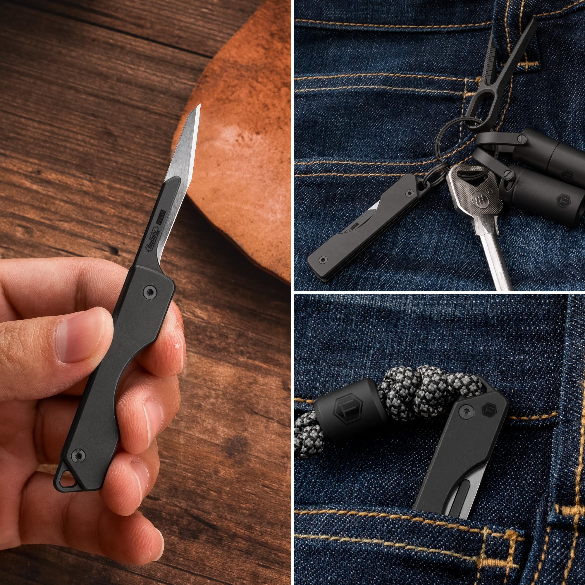 Amazon.co.jp: KeyUnity 折りたたみナイフ 小型 替刃10本付き KK01S