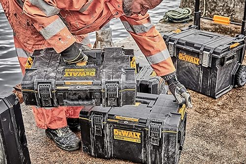 Miniatura 11 de Caja de herramientas DS300 duradera con sello IP65, carga de 110.2 lbs, bloqueo automático, bandeja extraíble y diseño listo para rastreador, ideal