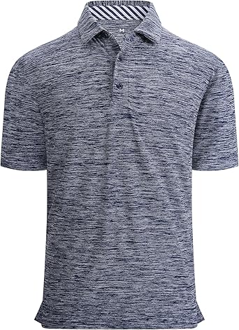 Alex Vando Mens Golf Shirt Moisture Wicking Quick-Dry Short Sleeve Casual Polo Shirts for Men