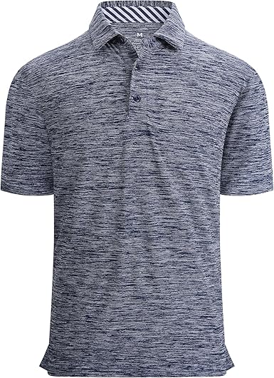 Alex Vando Mens Golf Shirt Moisture Wicking Quick-Dry Short Sleeve Casual Polo Shirts for Men