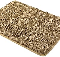 Vista 136 de Yeaban Juego de alfombras de baño verde manzana 2 piezas (20" x 32" y 17" x 24"), tapetes de baño de felpilla gruesa Alfombras de baño absorbentes