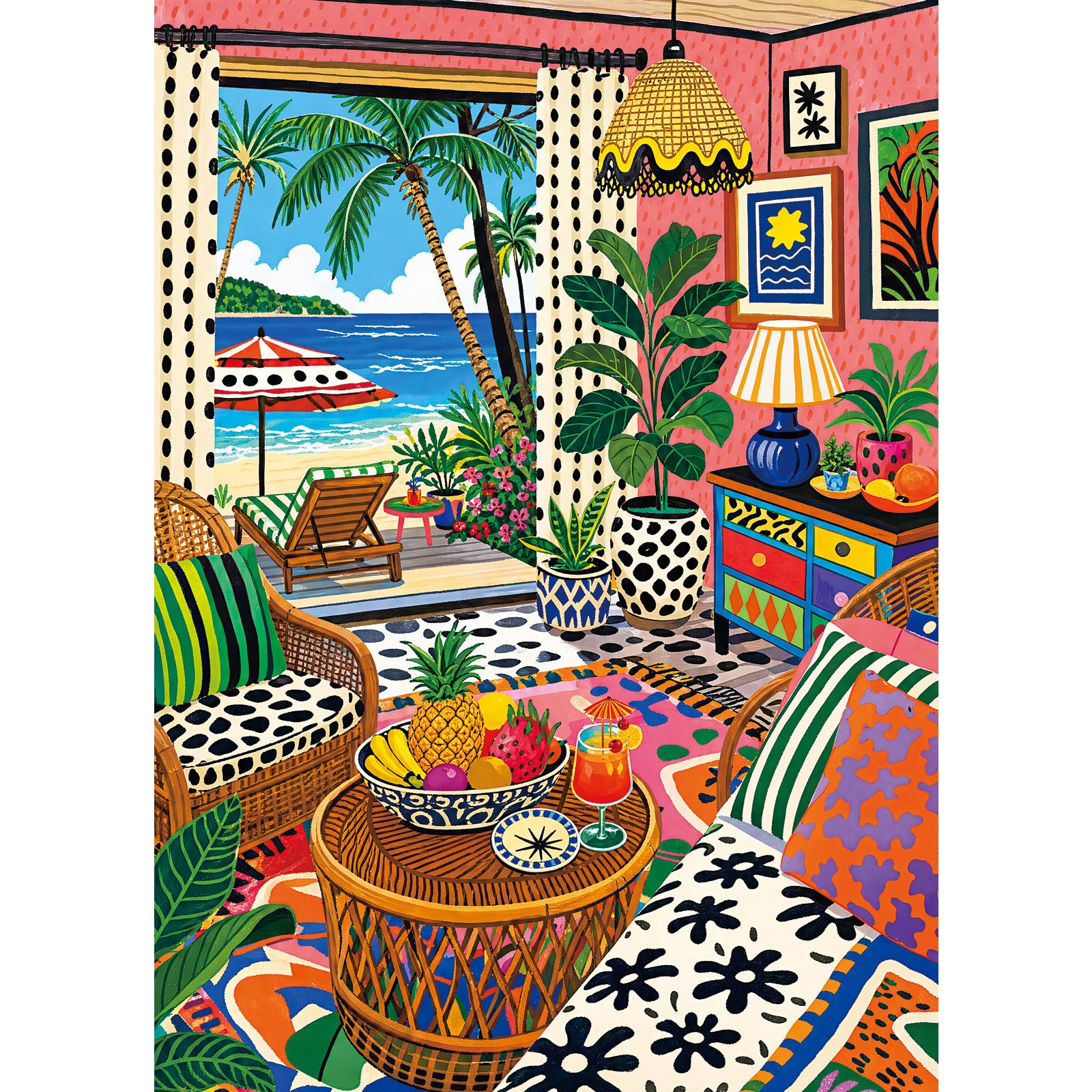 Seaside House Jigsaw Puzzles for Adults 1000 Piece Jigsaw Puzzles