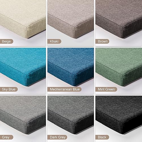 Miniatura 10 de Yullmu Cojines de banco personalizados para exteriores impermeables, cojines personalizados para banco, cojines de asiento de ventana personalizados