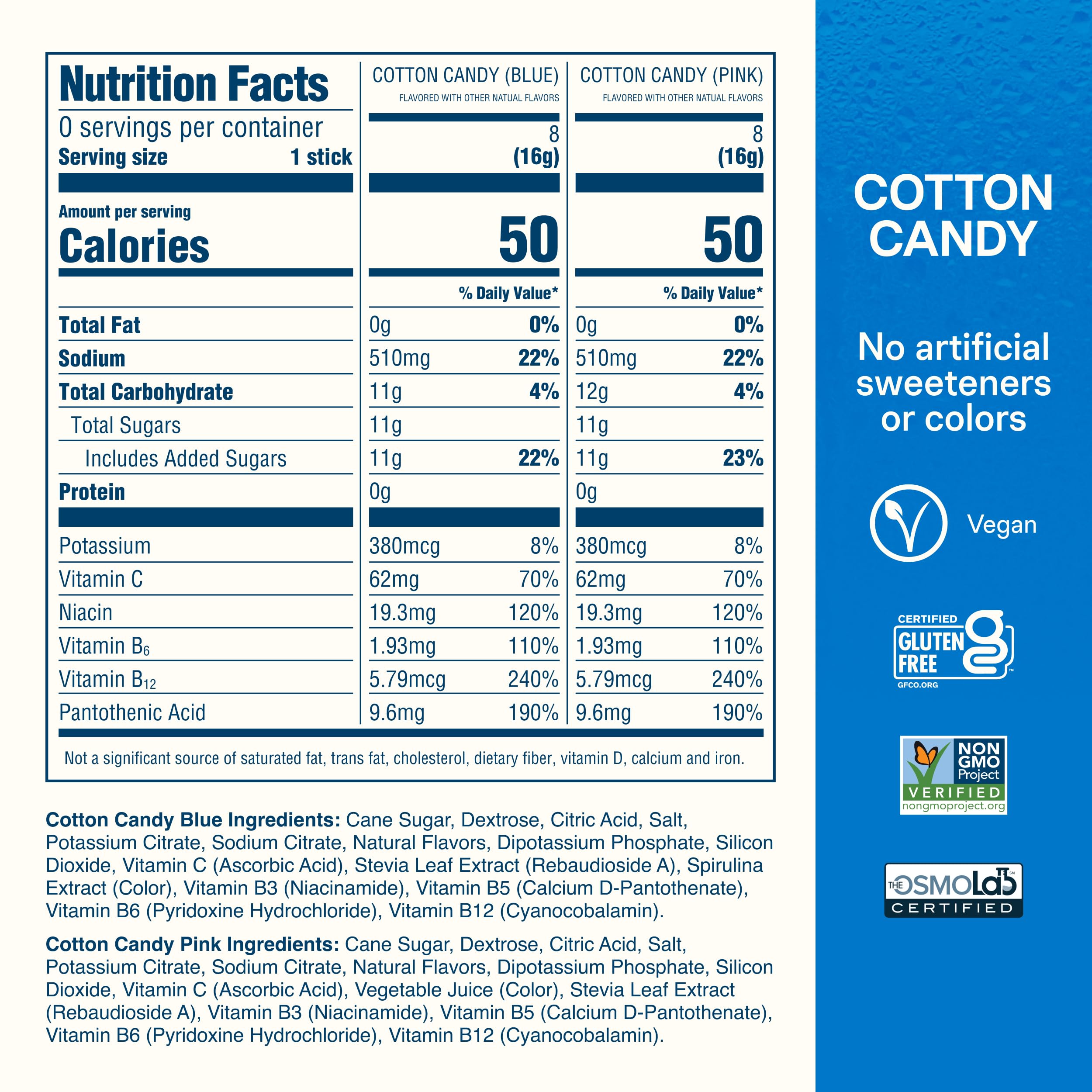 Liquid I.V. Hydration Electrolytes, Cotton Candy, 16 Count — Amazon image 7