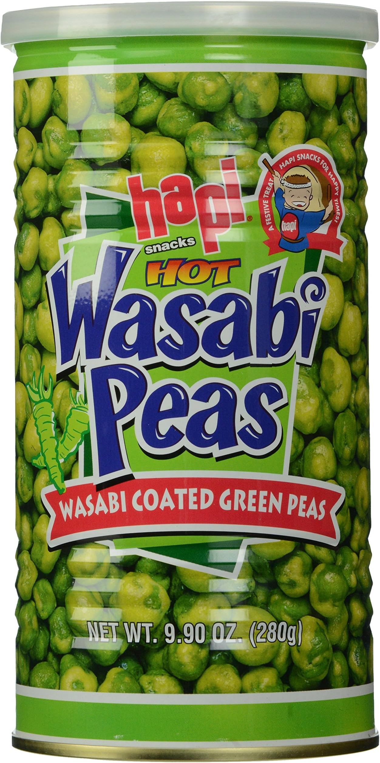Hapi Hot Wasabi Peas, 9.9 Ounce