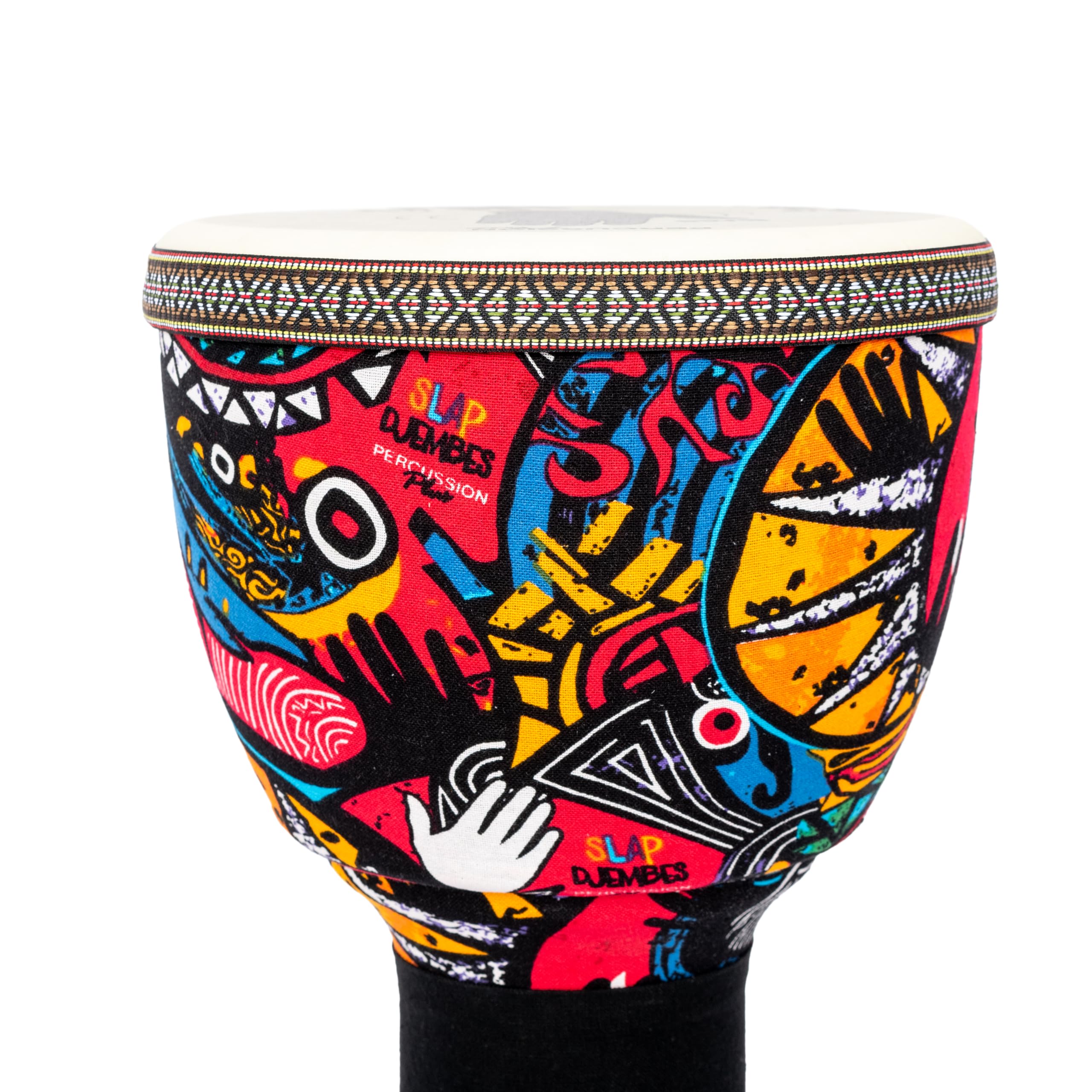 Percussion Plus Pack Slap Djembe, Afinado con Cuerda, Pack de 4