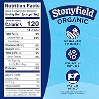 Vista 2 de Stonyfield Orgánico, yogur natural de leche entera, 32 oz