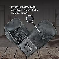 Vista 7 de Ring Pro Leather Lace-Up Cracker Boxing Gloves, for Training, Sparring, and Heavy Bag Work, Boxing, MMA, Kickboxing, Muay Thai, for Men and Women