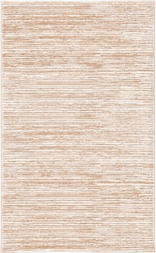 Miniatura 3 de SAFAVIEH Vision Collection VSN606F- Tapete de 3 pies x 5 pies, crema, moderno, ombré, no desprende pelo, fácil cuidado, para zonas de alto tráfico,