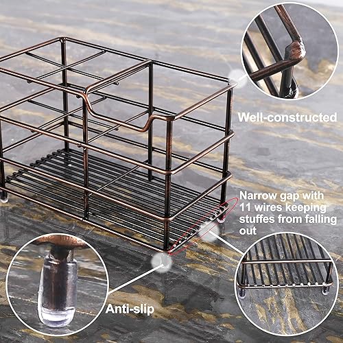 Miniatura 4 de Dseap - Soporte para cepillo y pasta de dientes de acero inoxidable