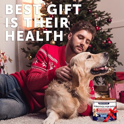 Miniatura 2 de Probióticos para perros Apoya la salud intestinal, picazón en la piel, alergias, inmunidad, equilibrio de levadura Probióticos para perros y