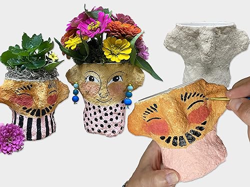 Miniatura 2 de Activa CelluClay Instant Paper Mâché, blanco, 2lb (900g)  Material de escultura y texturizado súper fino para artes y manualidades