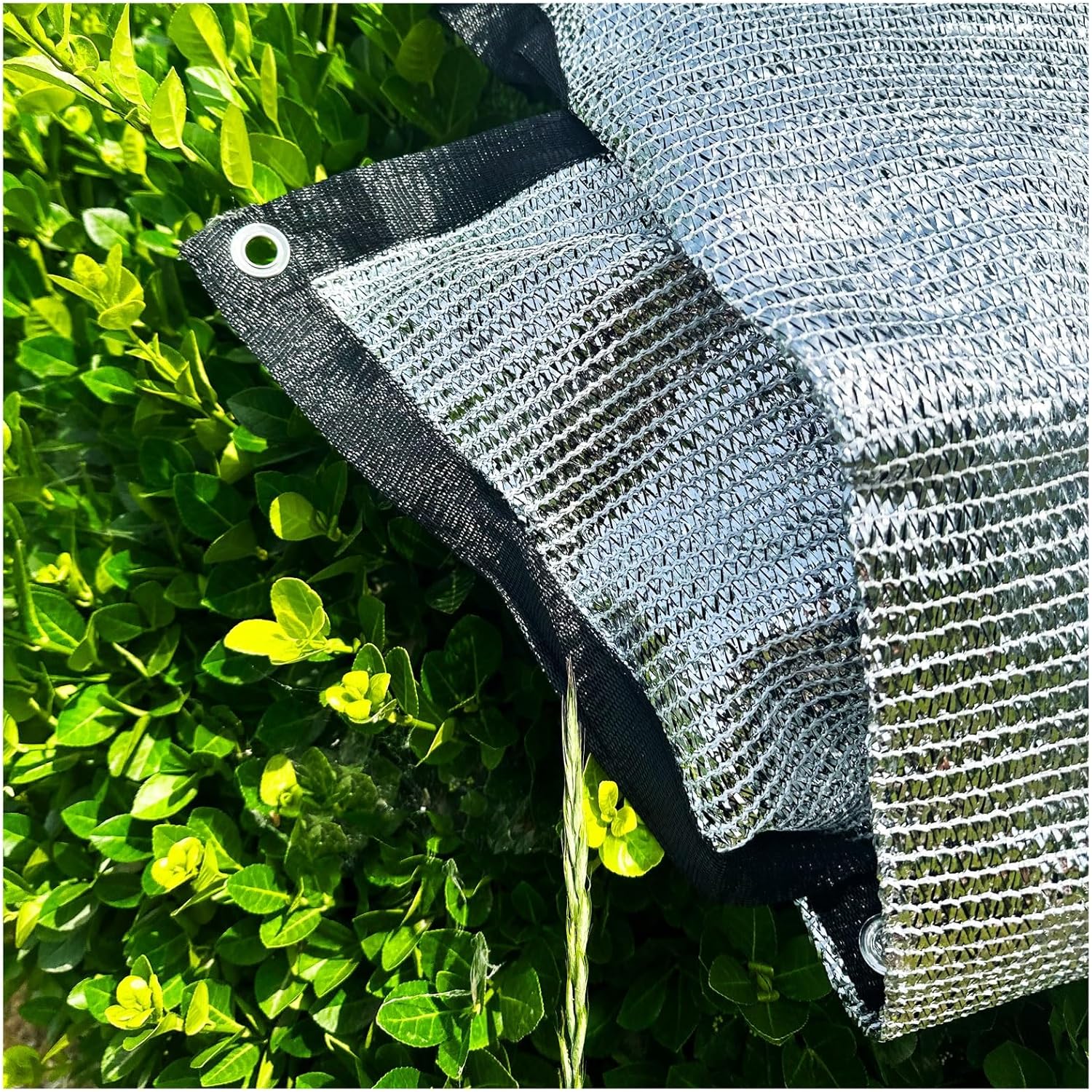 2x3M Silver Aluminum Sun Shade Canopy - UV Protection Net for Camping, Beach, Patio, Car, Gazebo - Durable Outdoor Sun Shelter, Heavy-Duty Sunblock for Ultimate Comfort