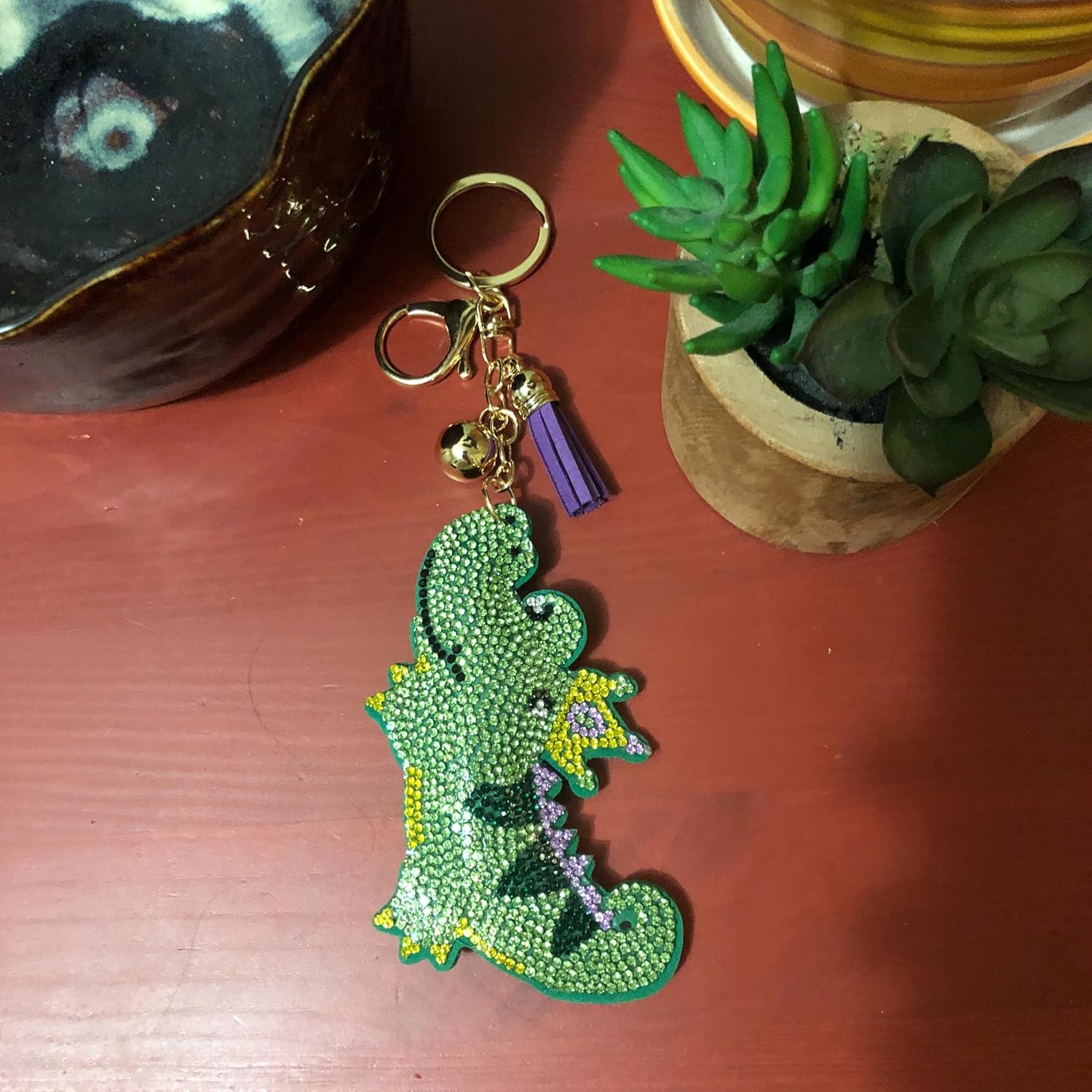 Popfizzy Rhinestone Keychains for Women and Girls, Bling Purse Charms, Birthday Gifts for Her, Backpack Key Chain, Bag Charms - Image 6