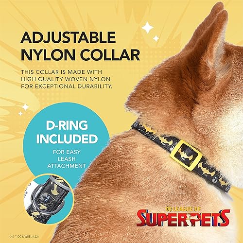 Miniatura 3 de DC Comics League of Super-Pets Ace Batman - Collar para perro, grande  Collar para perro con licencia oficial de DC League of Super-Pets  Collar