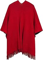 Vista 14 de Urban CoCo Poncho vintage de invierno para mujer, capa con borlas, chal envolvente