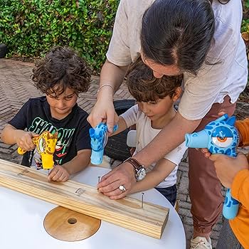 Amazon.com: Handy Famm Real Metal Blue Giraffe Hammer for Kids