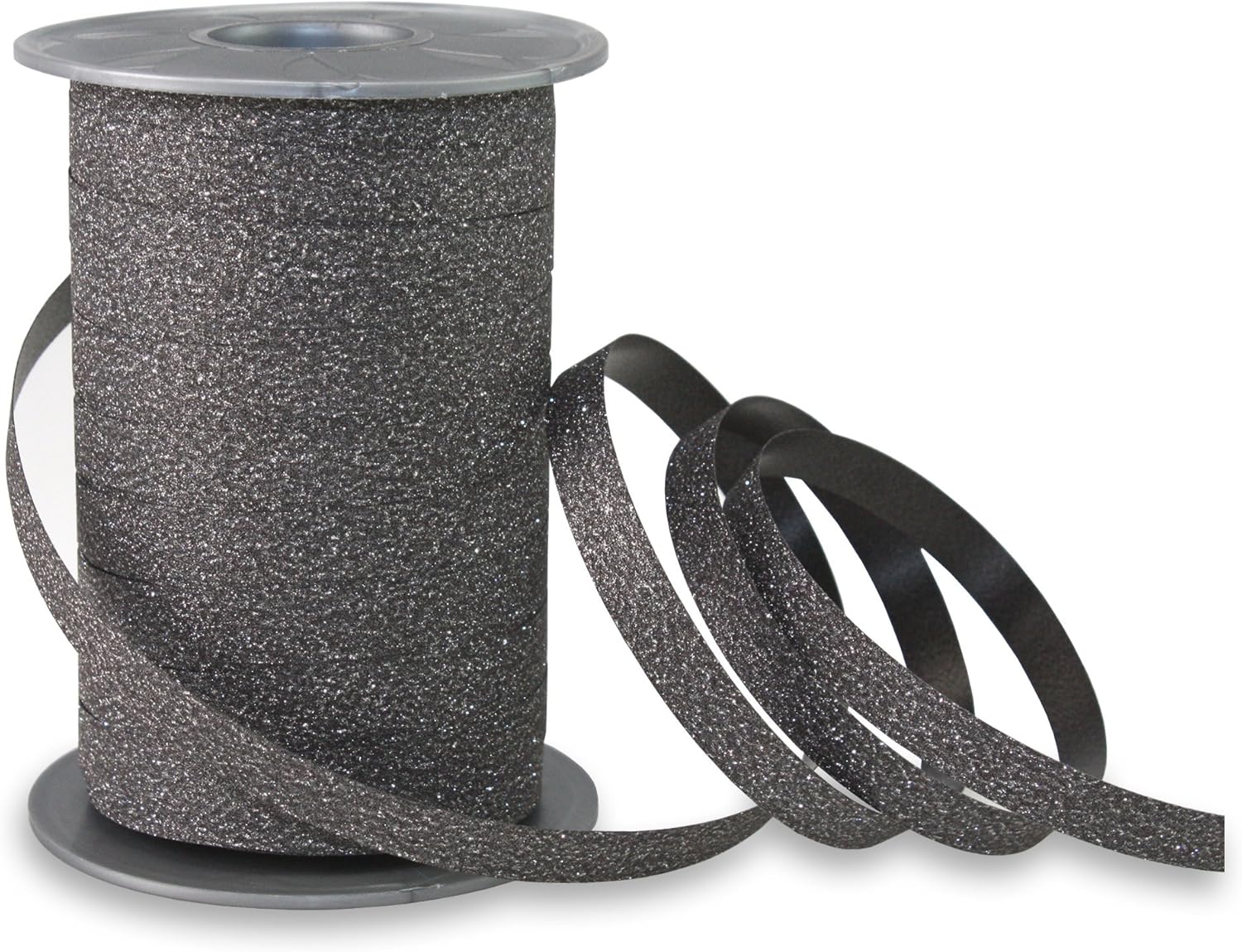 Präsent Curling Ribbon, 10 mm Width, 100 m Length, Black