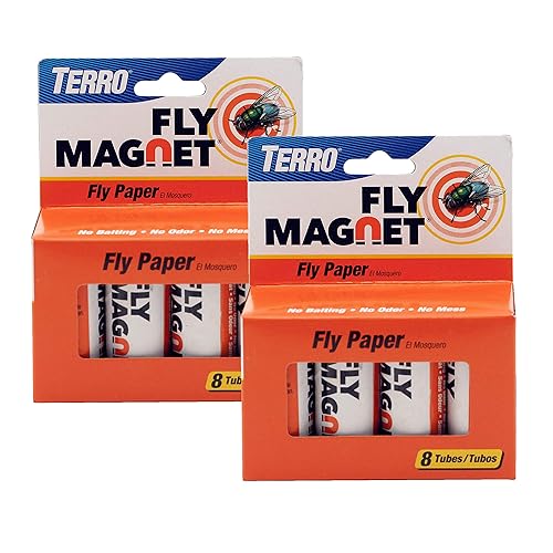T518 Fly Magnet, 16 Total, 2 Pack, Sticky Fly Trap