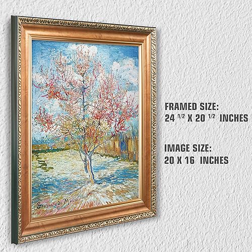 Miniatura 239 de A&T ARTWORK The Starry Night de Vincent Van Gogh. Tamaño del marco: 36 x 30 pulgadas, tamaño de la imagen: 30 x 24 pulgadas, reproducciones clásicas