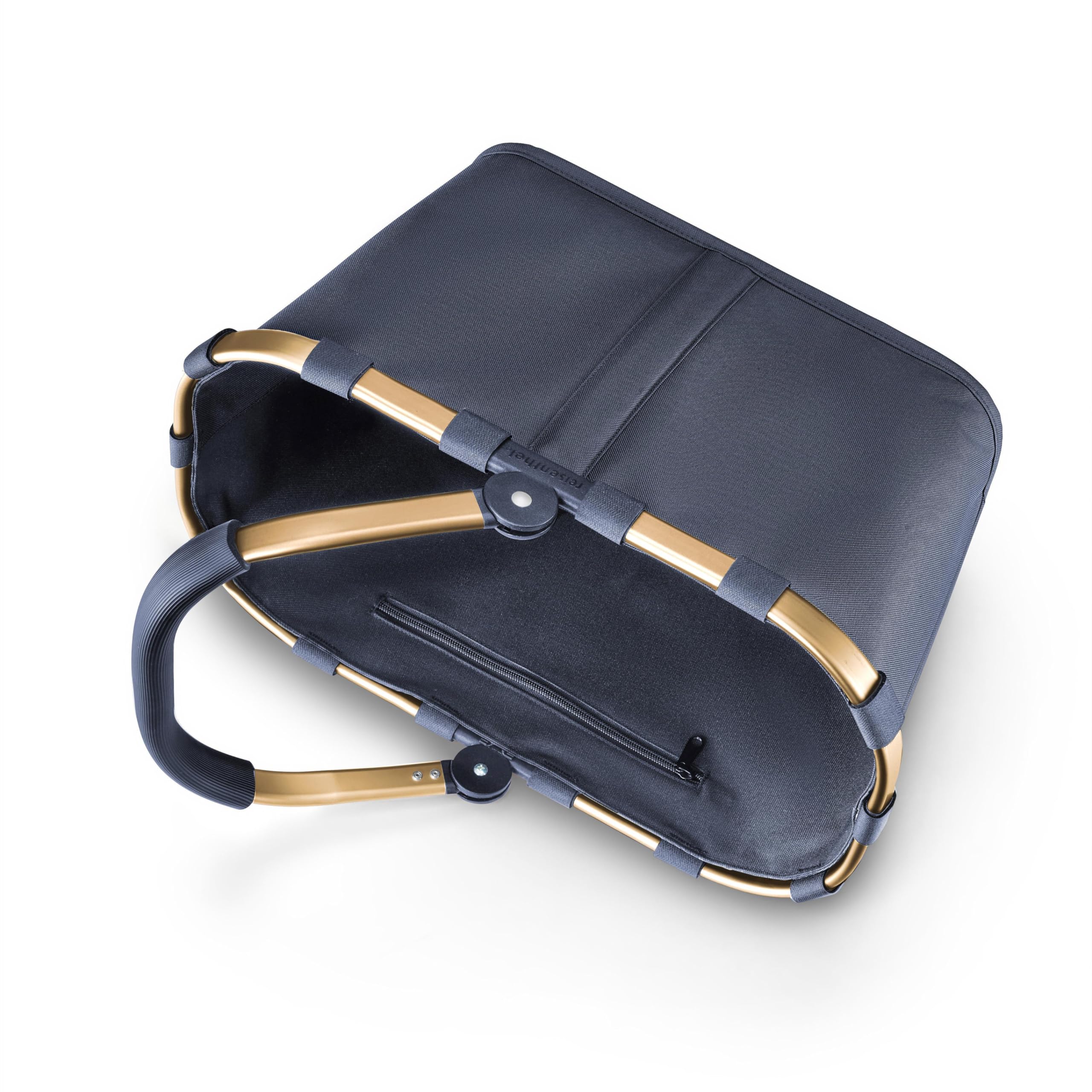 reisenthel Carrybag – Cesta de la compra estable con mucho espacio de almacenamiento y práctico bolsillo interior, diseño elegante y resistente al agua