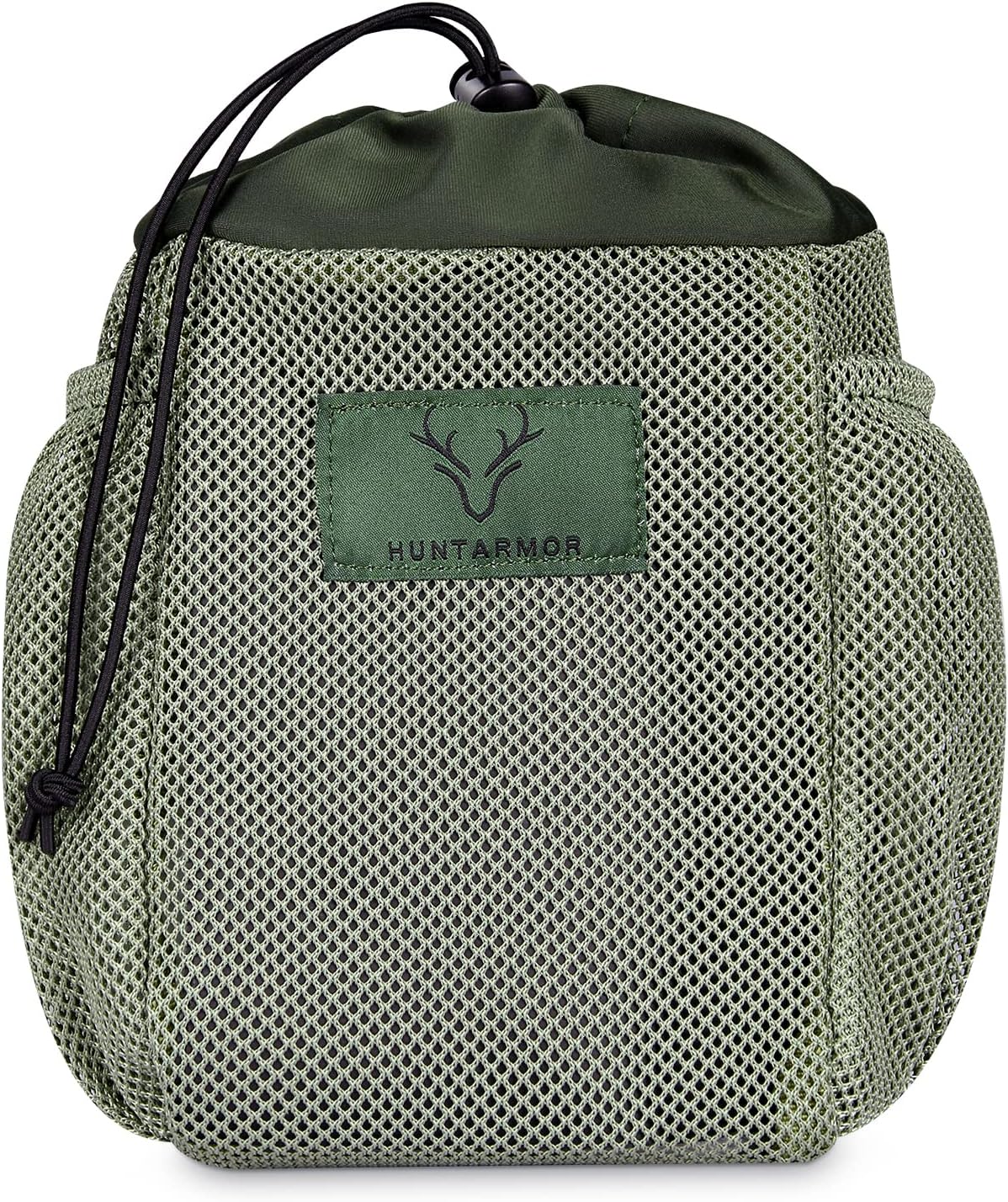 QOGIR Dump Pouch Saddle Pouches, Mesh Saddle Bags with Drawstring Closure, Easily Attaches to Any Hunting Saddle, Lightweight Saddle Hunting Accessories, Comfortable Hunting Saddle Accessories