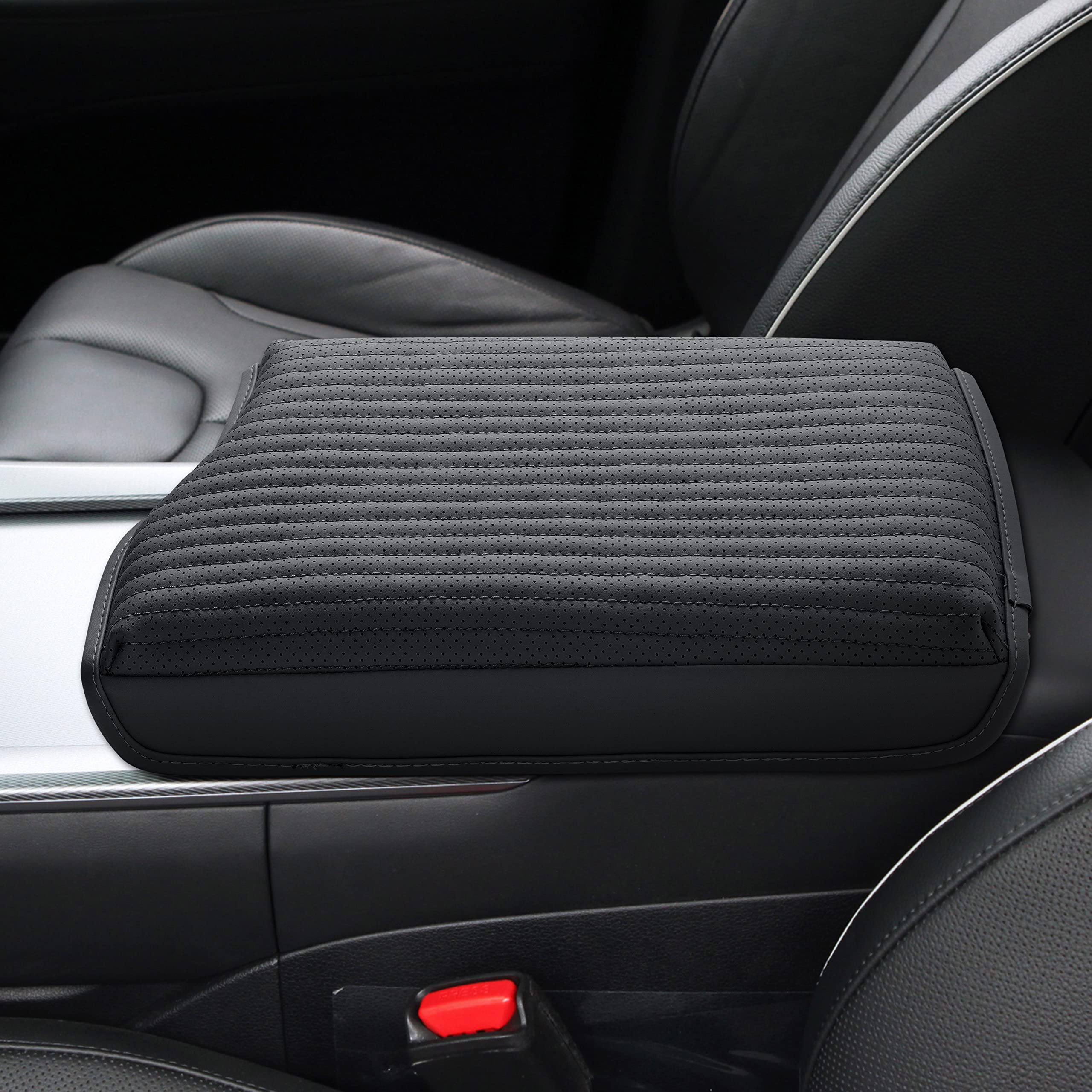 KMMOTORS Palisade (2023 Facelift Design Black) pokrowiec na konsolę środkową, poduszka na podłokietnik, akcesoria palisadowe