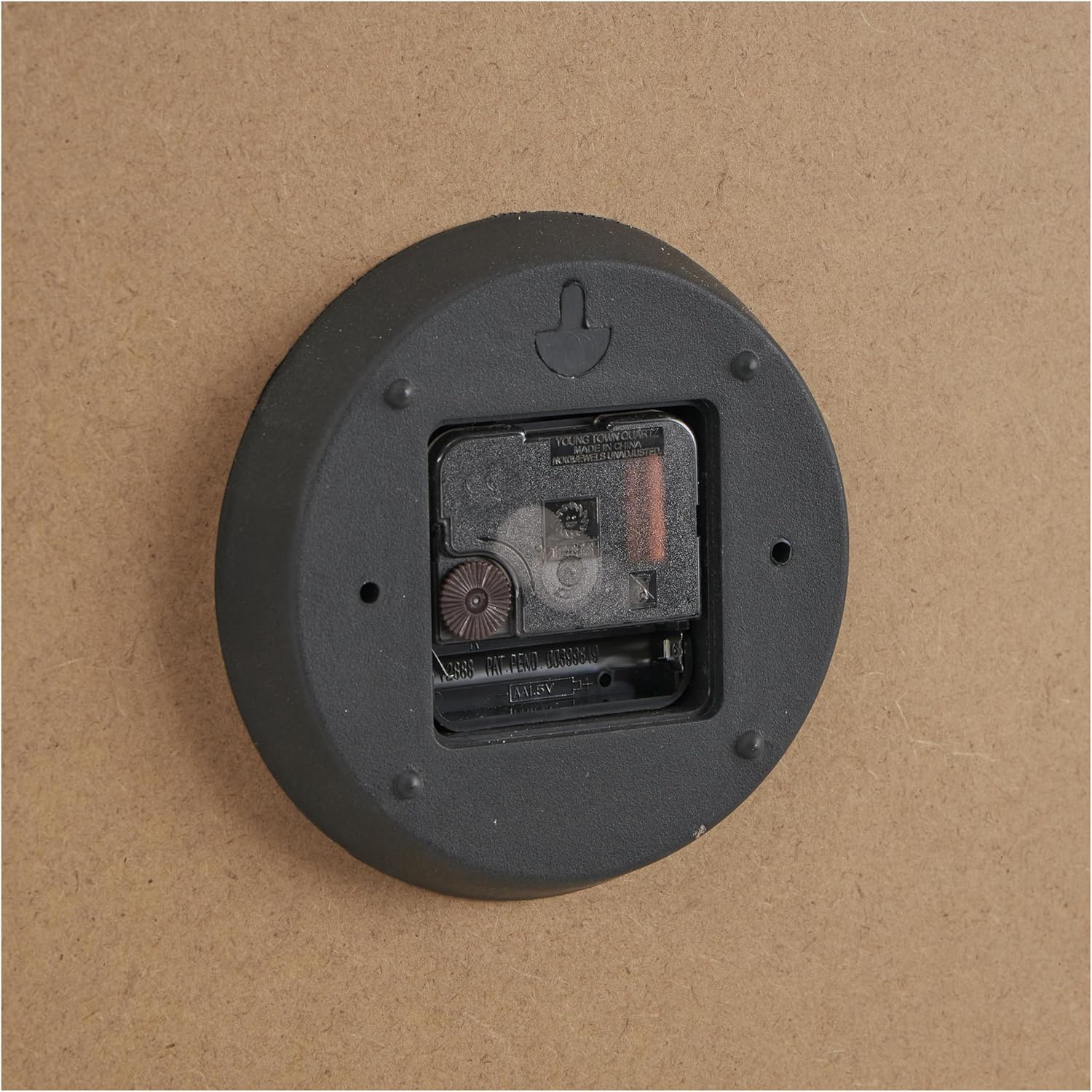 Deco 79 Wooden Decorative Wall Clock Two-Toned for Home with White Accents, Hanging Clock 24" x 2" x 24", Brown