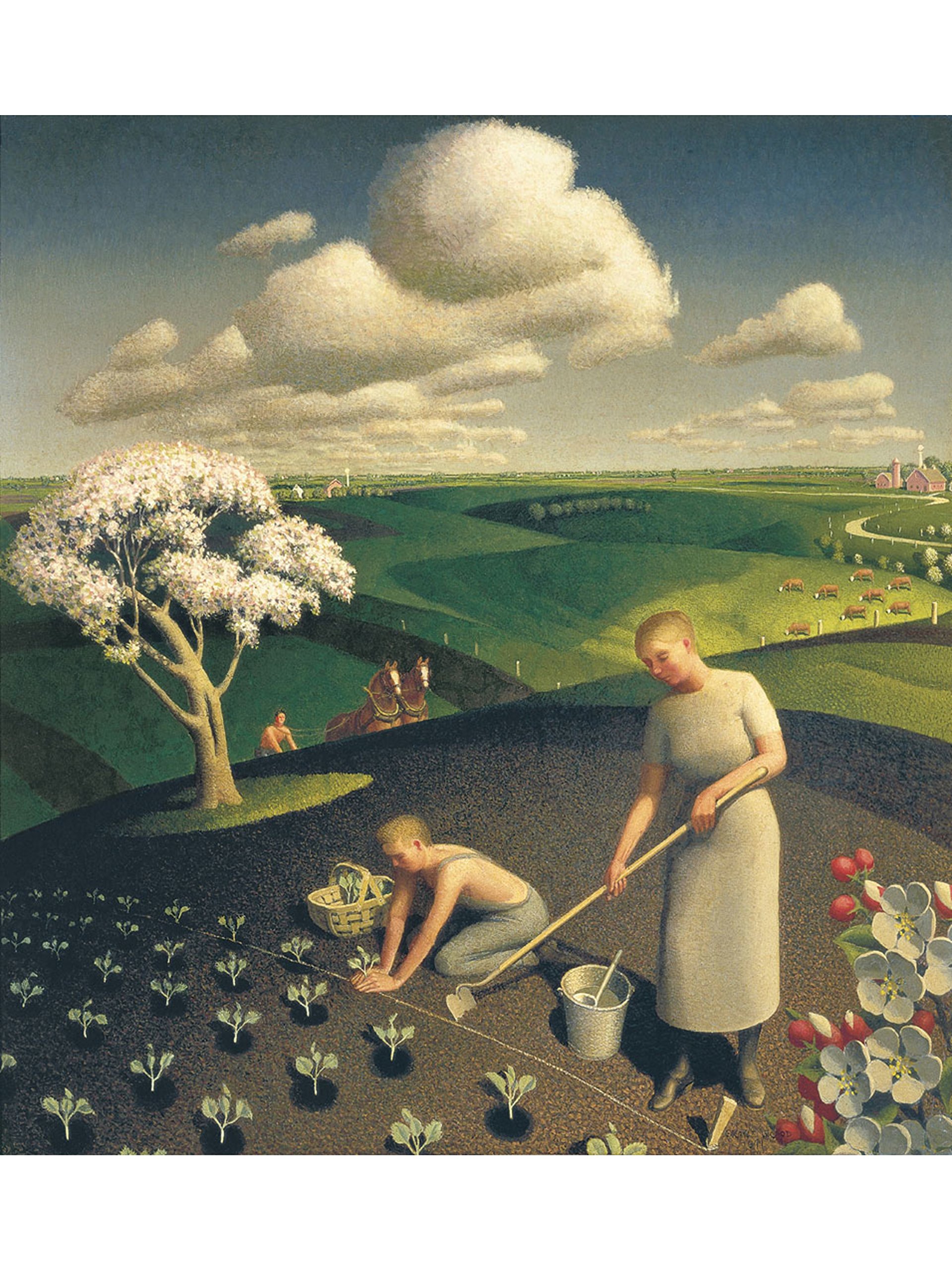 Amazon.com: Spring in The Country by Grant Wood: Posters & Prints