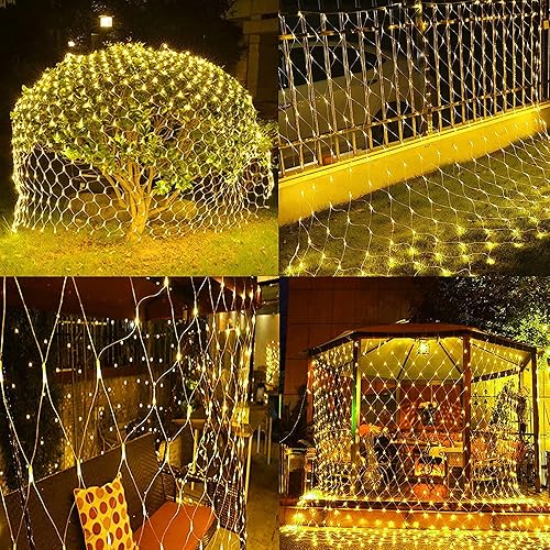 Miniatura 3 de Funpeny - Guirnalda de luces LED navideñas de 360 luces LED, 12 x 5 pies, luces de Navidad para exteriores, 8 modos, impermeable, conectables,