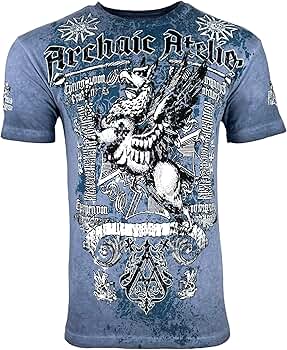 Archaic by Affliction Men's T-Shirt Base Y2K S Blue | Amazon.com