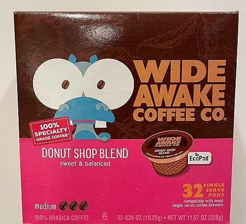 Wide Awake Coffee Co Donut Shop Blend 32 cápsulas individuales