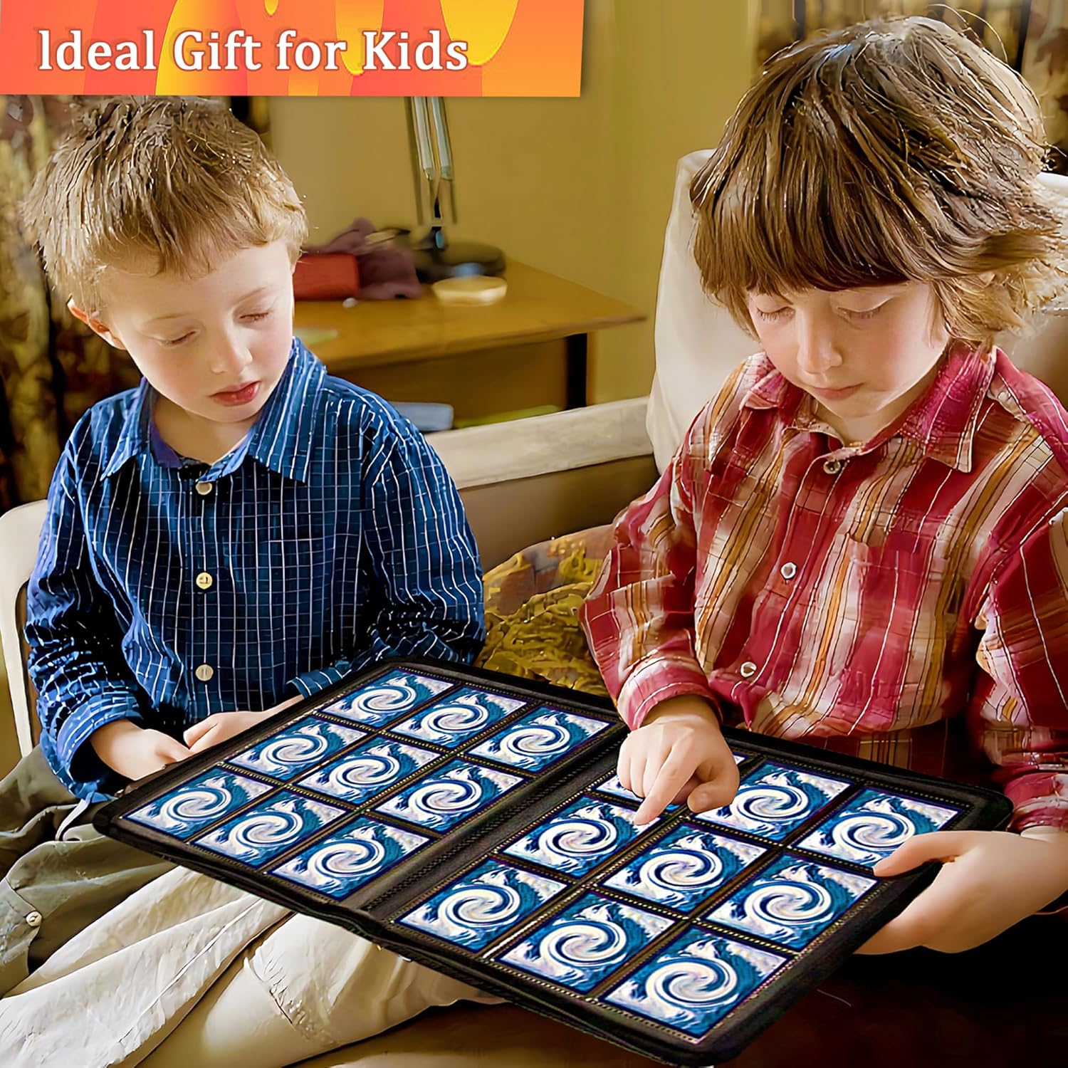 Trading Card Binder 9 Pockets-Holds 360 Cards Double Sided Pocket Collection Binder with Zipper,suitable MTG/TCG/Game Card/collectible Trading Card Albums Gifts for Boys and Girls