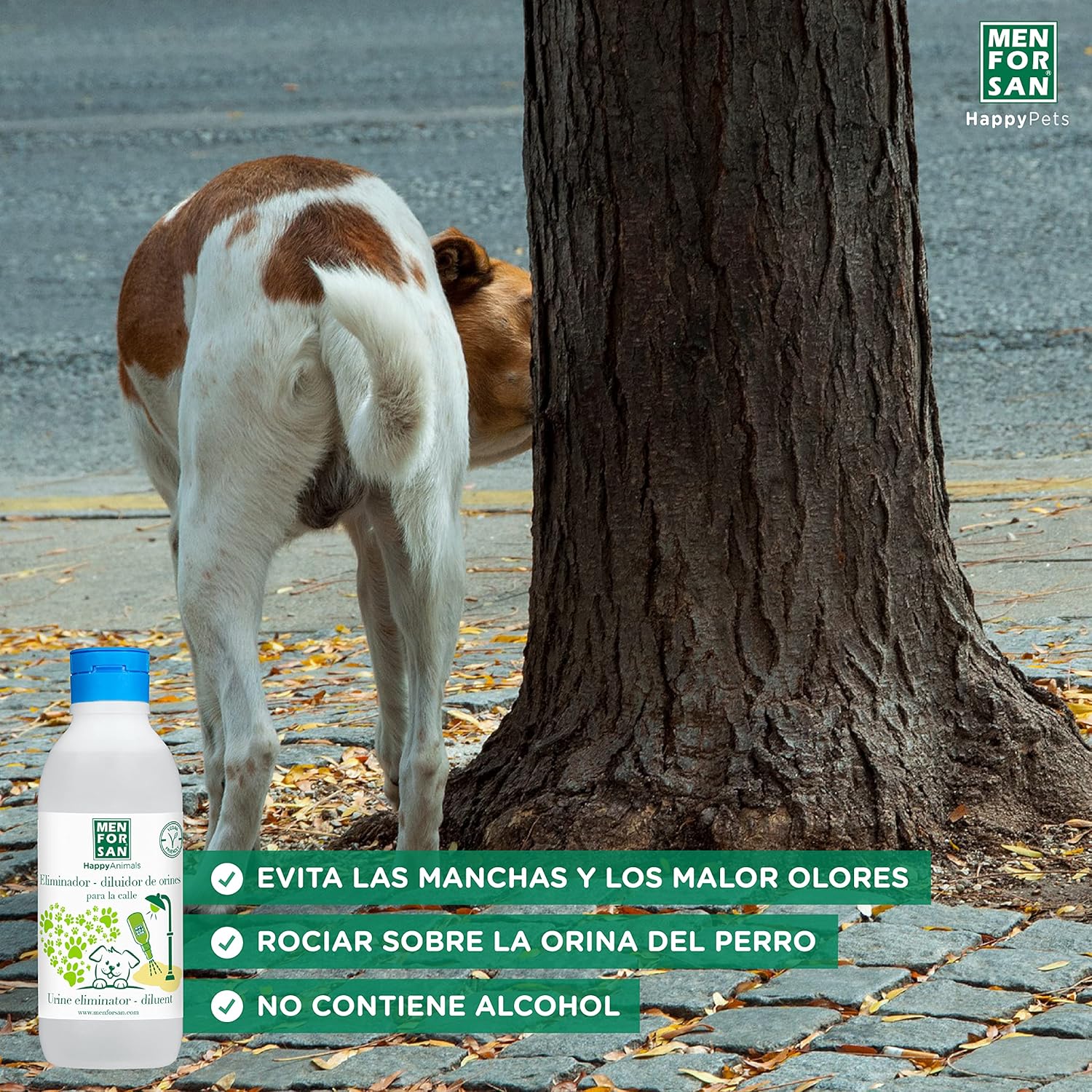 MENFORSAN Urine Remover 250 ml for the Street, for the Dog Environment, Prevents Stains and Bad Odors