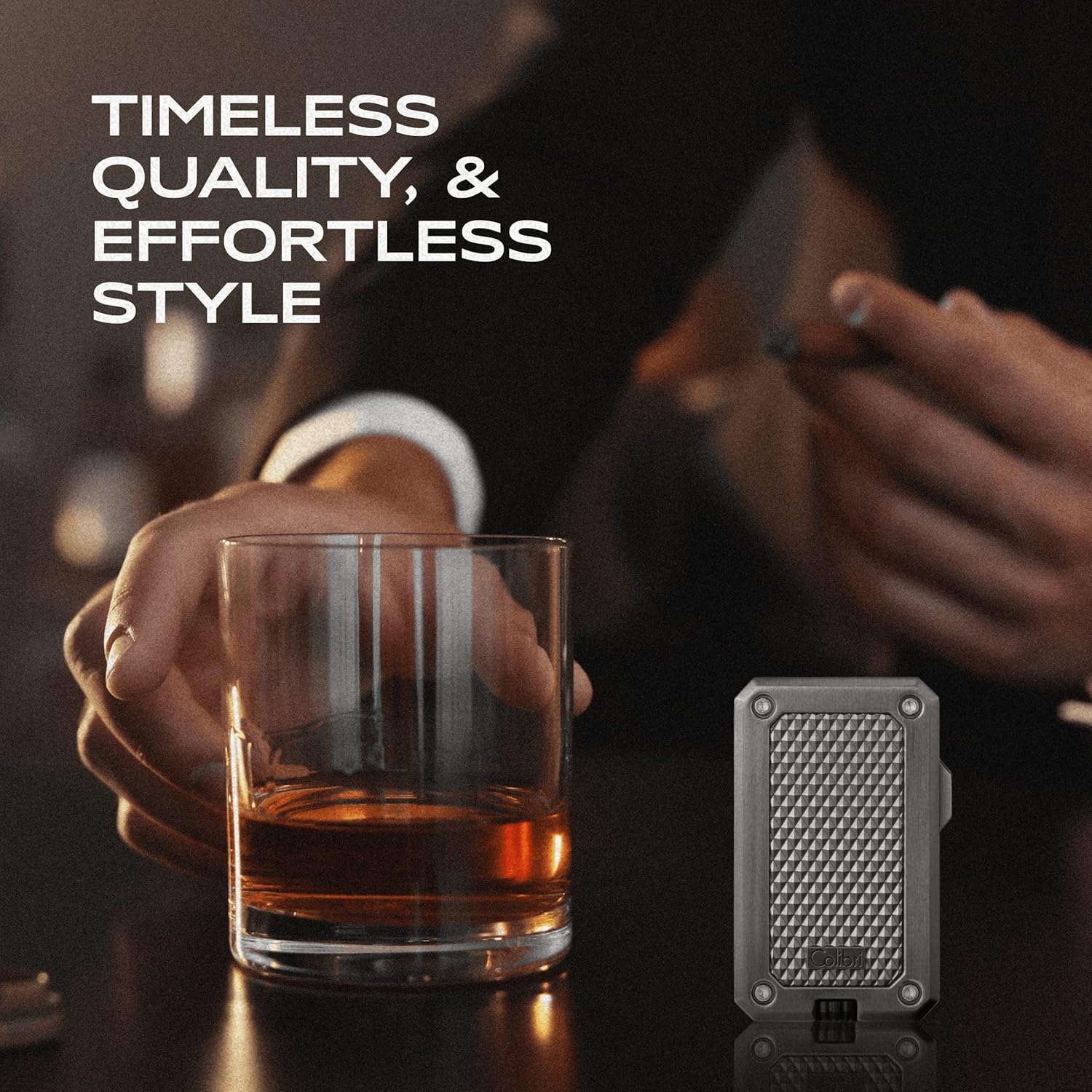 Colibri Rally Single Jet Torch Lighter, Windproof & Uses Butane Refill, Lighter Enthusiast's Choice with Blue Fuel Window and Adjustable Flame (Gunmetal)