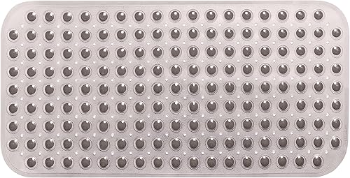 Miniatura 2 de TIKE SMART - Alfombrilla para bañera (largo, extra larga), Vinilo, Gris transparente (gris)., M