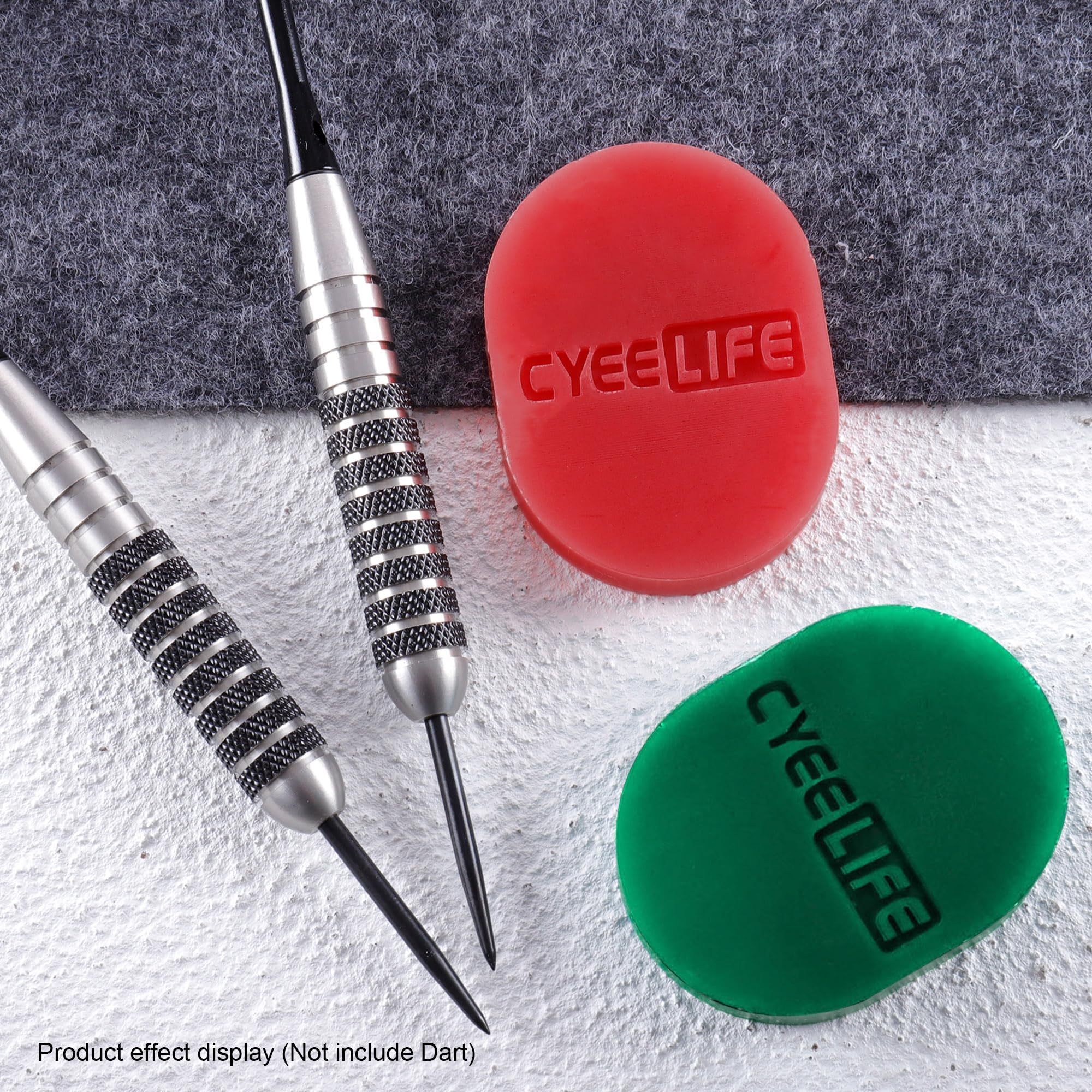 CyeeLife Dart Grip Wax - Cera para dardos (2 unidades), color rojo y verde — view 8