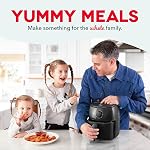 Dash Tasti-Crisp™ Air Fryer - AirCrisp ® technology - Compact design with adjustable temperature control - Non-stick fry basket and automatic shut-off function - 6 Quarters - Black