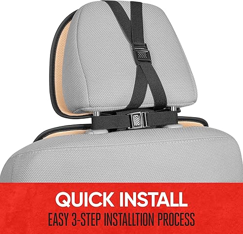 Miniatura 4 de Motor Trend DuraLuxe - Fundas para el asiento de cuero de imitación de color gris para auto, camión, furgoneta y SUV, juego de 2 unidades, cojines