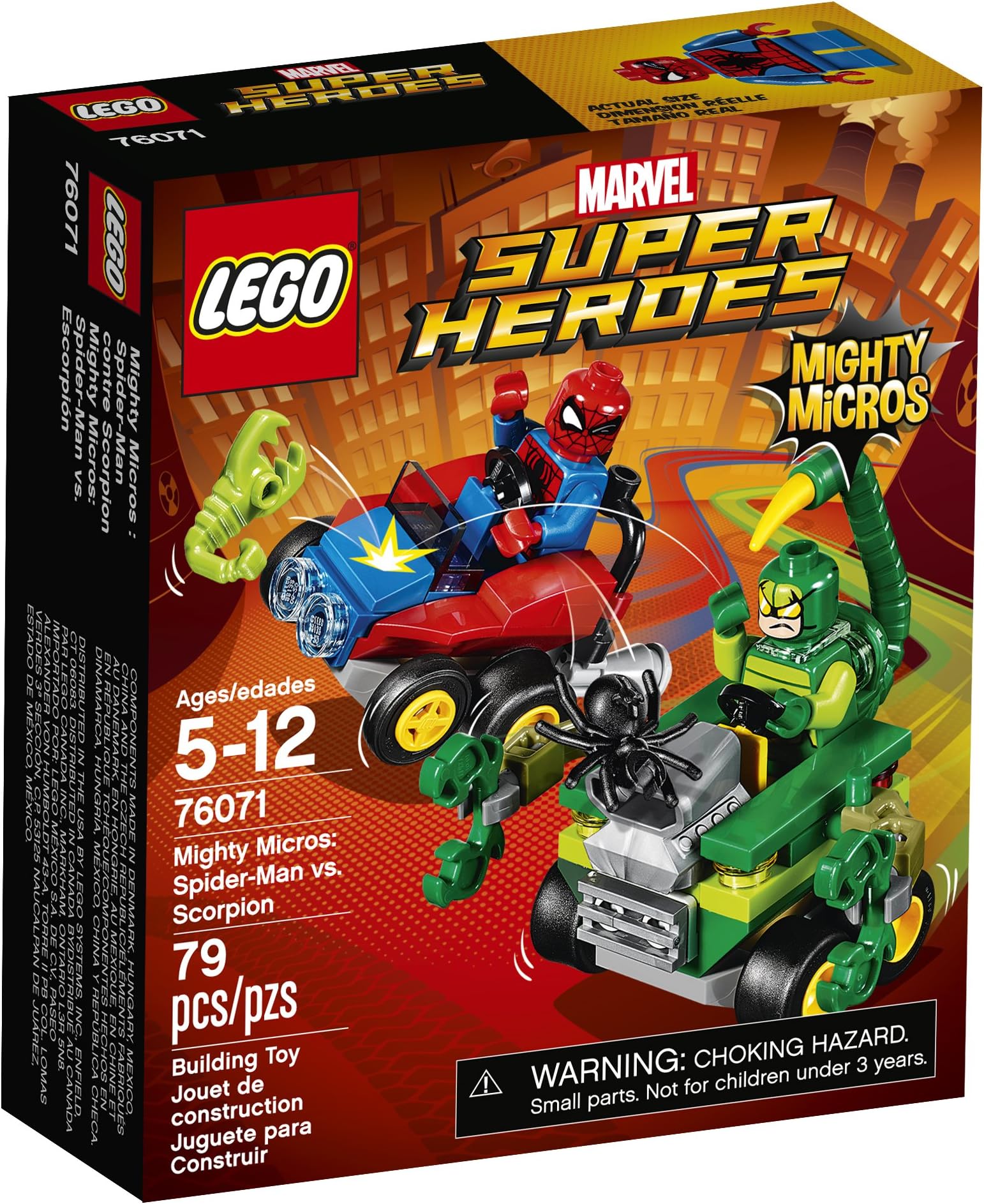 Super Heroes Mighty Micros: Spider-Man vs. Scorpion 76071 Building Kit