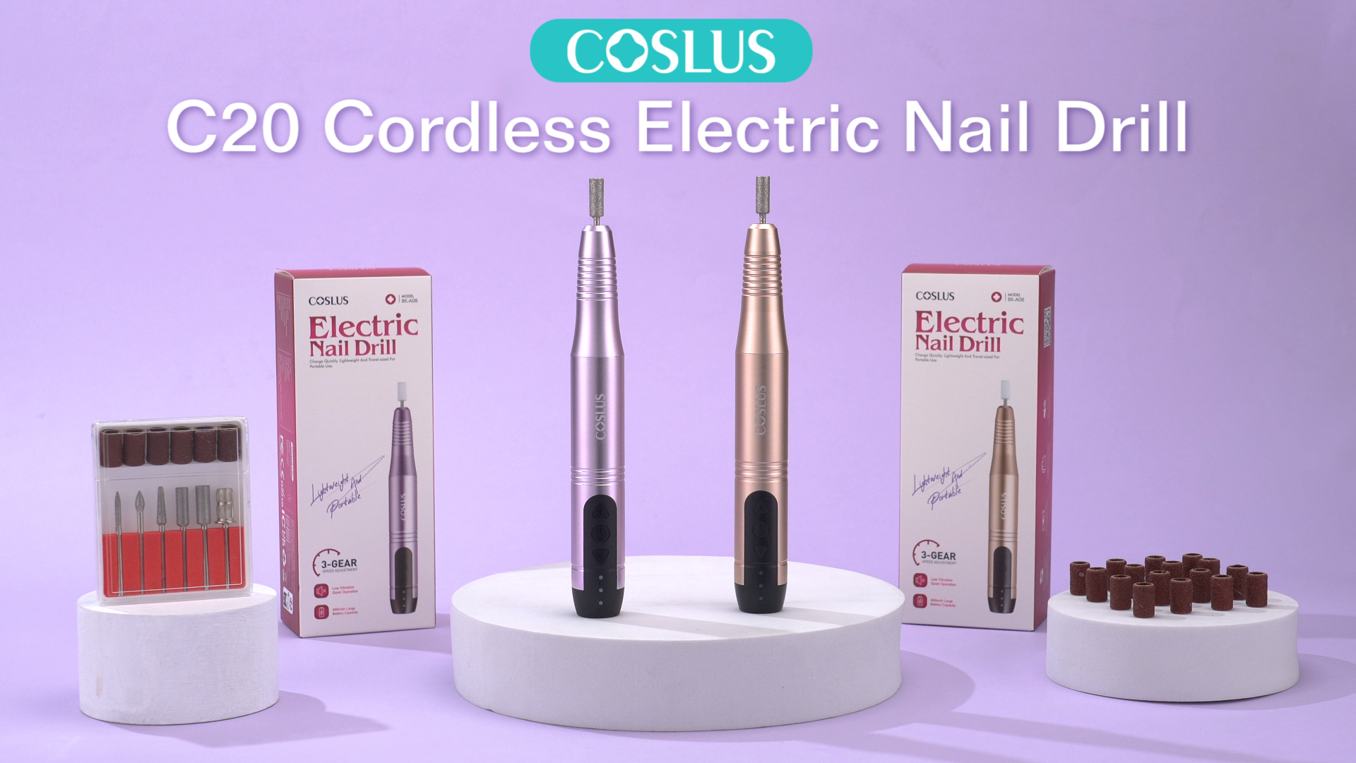 Amazon.com: COSLUS C20 Cordless Nail Drill Electric File