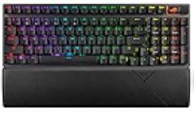 ROG Strix Scope II 96 Wireless Mechanical Gaming Keyboard – 96% Full-Size, Tri-Mode Connectivity, Hot Swappable Pre-lubed ROG NX Storm Clicky Switches, PBT Keycaps, RGB, PC/Mac Support - Black