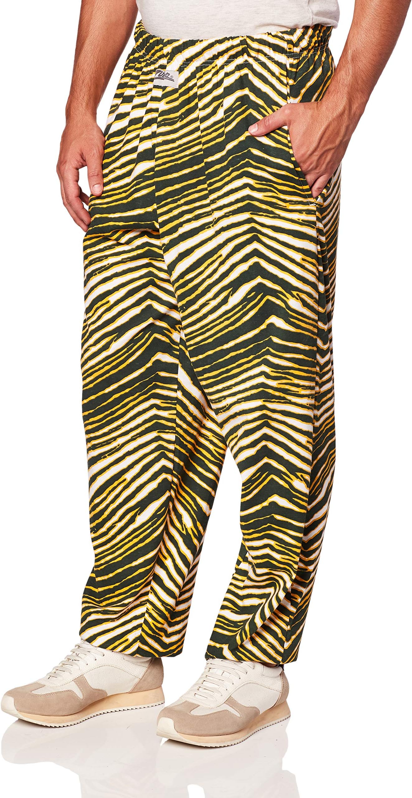 Zubaz Men's Standard Classic Zebra Printed Athletic Lounge Pants