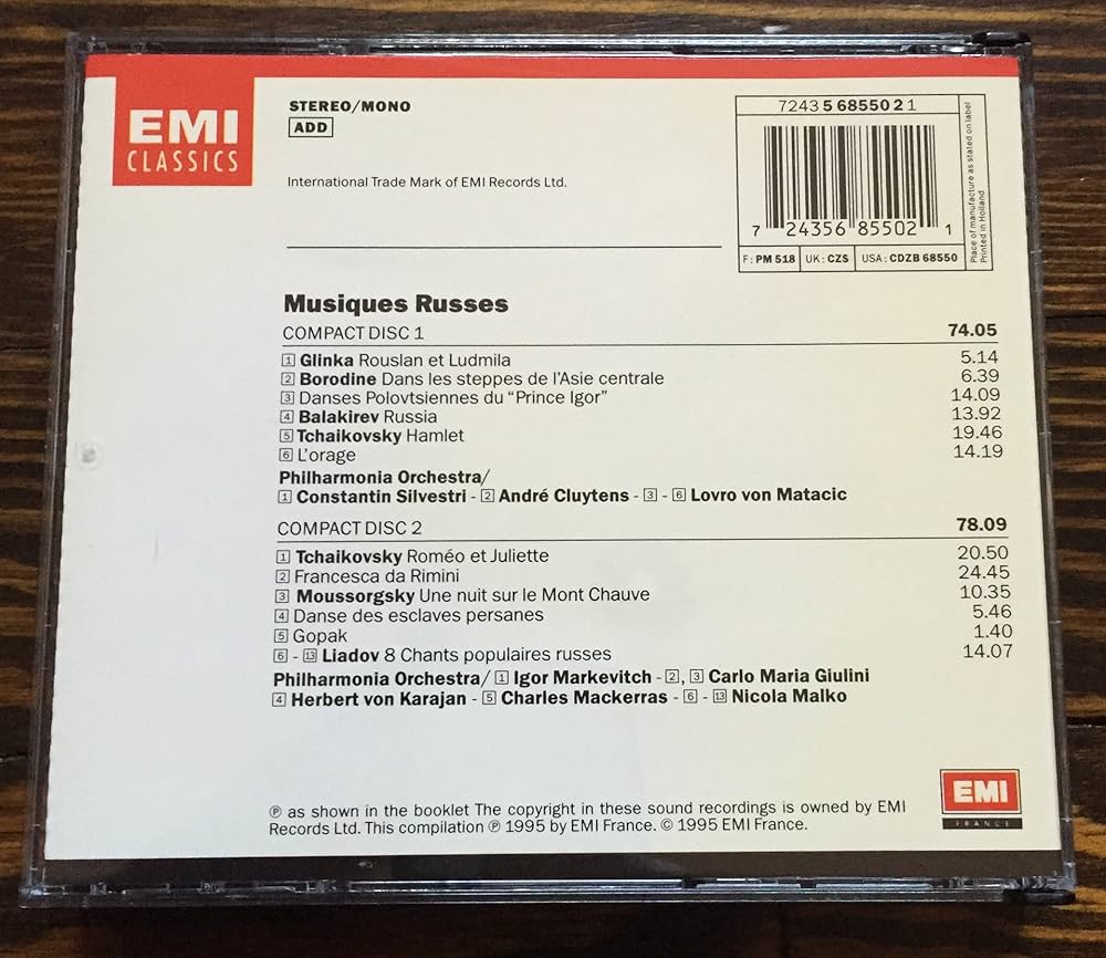 その他 Glinka/etc;Russian Music [CD] Mikhail Glinka, Vassily Sinaisky, BBC Philharmonic Orchestra