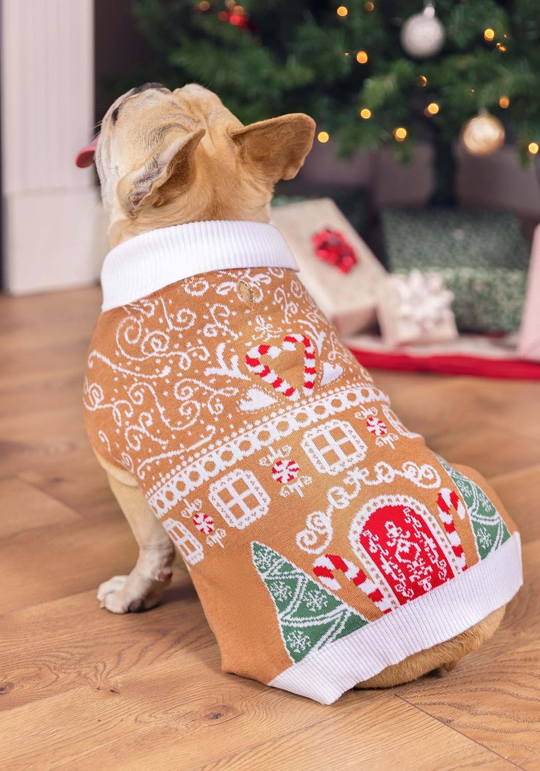 Fun Costumes Gingerbread Dog Sweater L