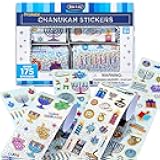 Hanukkah Sticker Box 175+ Festive Stickers! Dreidels, Menorahs, Stars, Chanukah Icons Jewish Holiday Party Favors Arts & Crafts Goodie Bag Rewards Fun Judaica Decorations Hostess Gifts