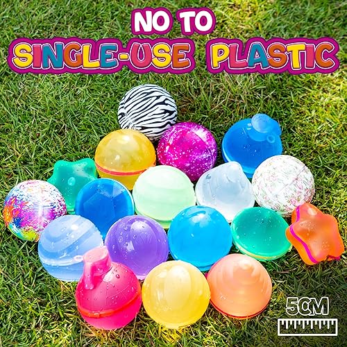 Miniatura 5 de XPLORE WNDR Globos de agua reutilizables magnéticos para niños, globos de agua de silicona sin látex, bombas de agua sin ensuciar, globos de agua