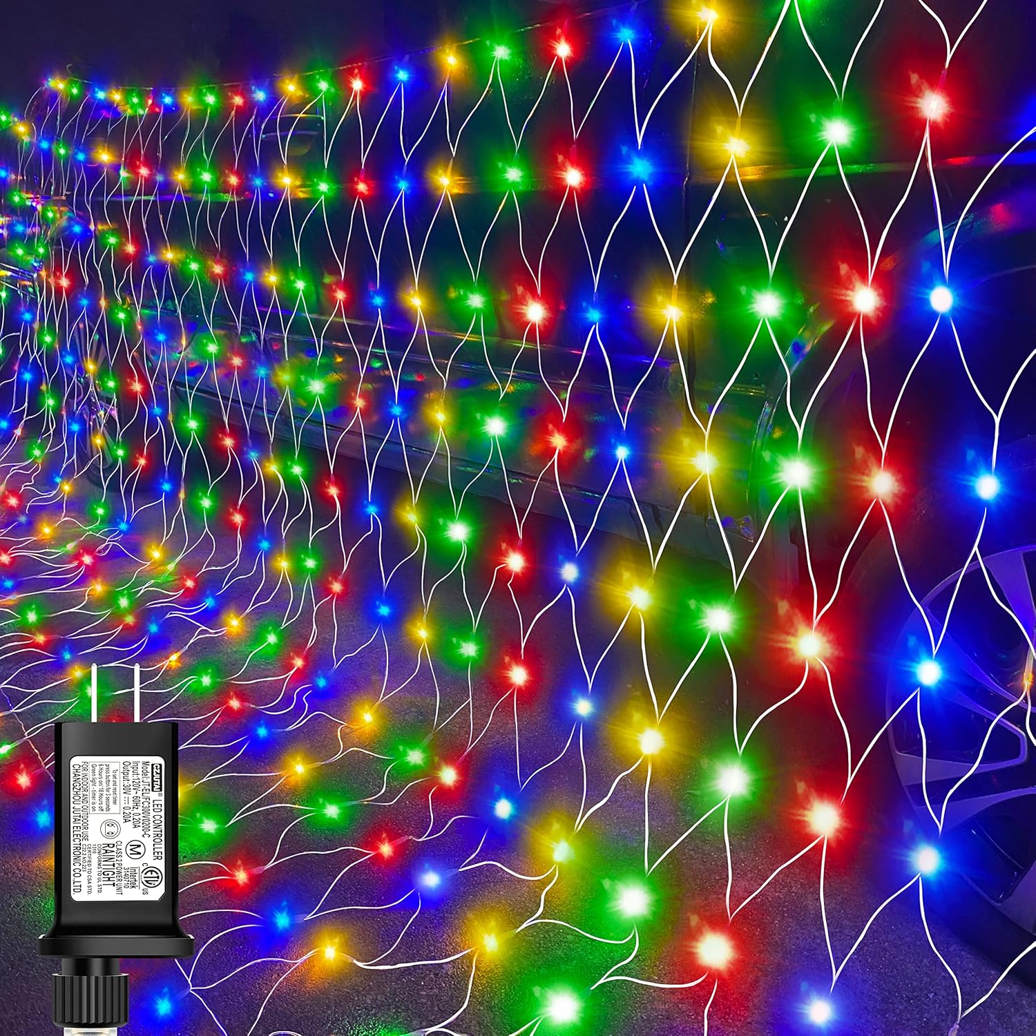 200 LED Christmas Decorative Lights, 9.8ft x 6.6ft Christmas Net Lights