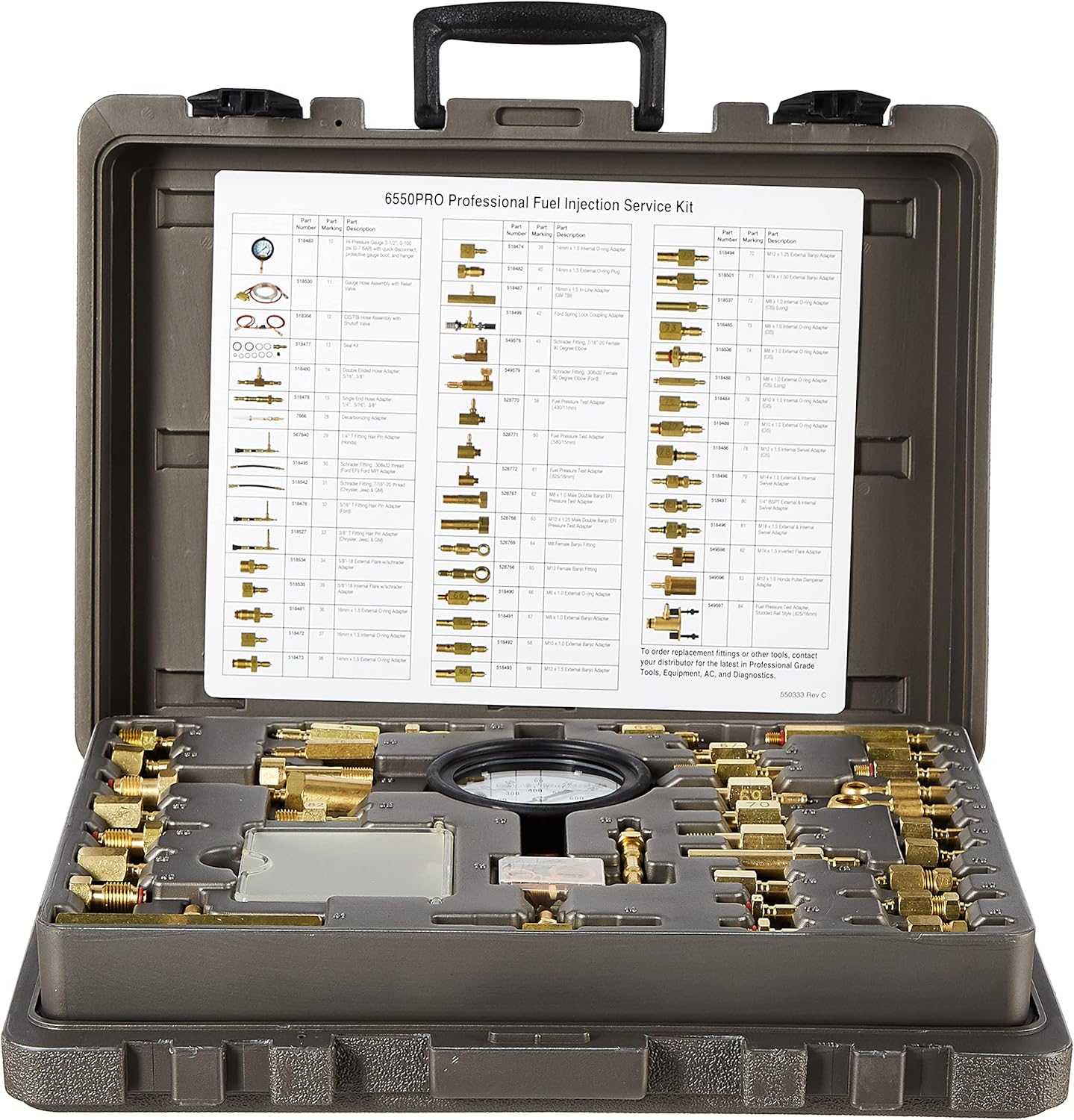 OTC 6550PRO Professional Master Fuel Injection Service Kit